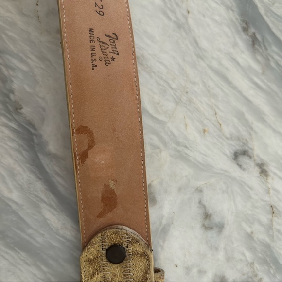 Tony Lama Vintage Genuine Elephant Belt. 36 inches. - Picture 5 of 7